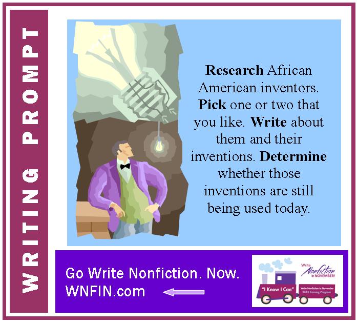 Writing Prompt: Write About African American Inventors and their Inventions