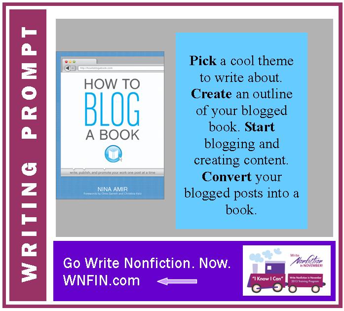 Writing Prompt: Attempt to Blog a Book During April’s NaBoBloMo Event!