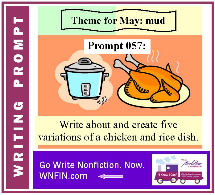 Writing Prompt: Write about Five Variations of a Chicken and Rice Dish