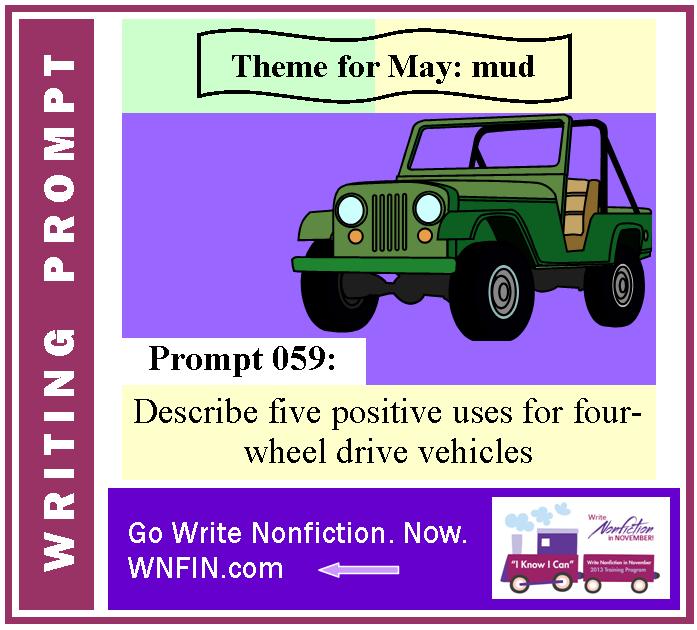 Writing Prompt: Describe Five Positive Uses for Four-Wheel Drive Vehicles