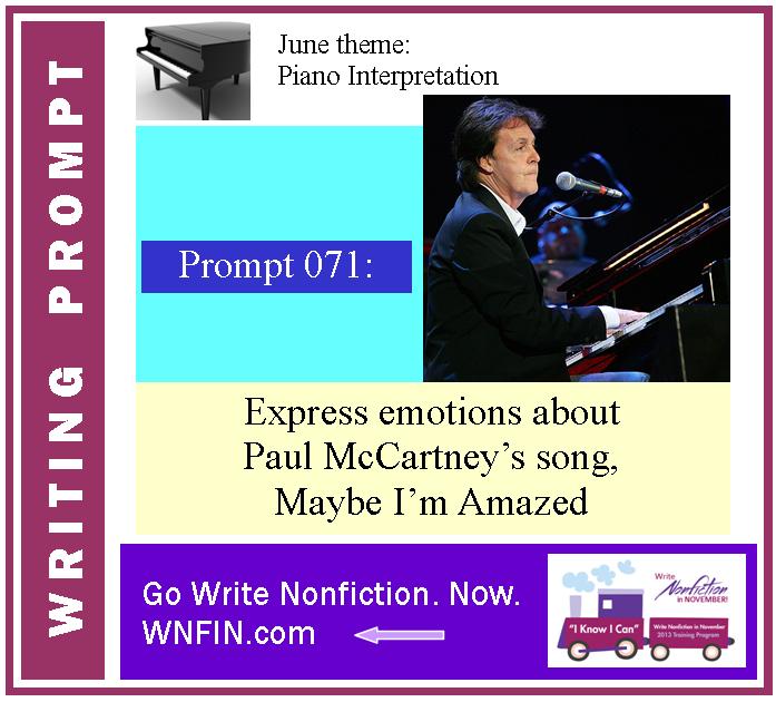 Writing Prompt: Express Emotions About Paul McCartney’s Maybe I’m Amazed