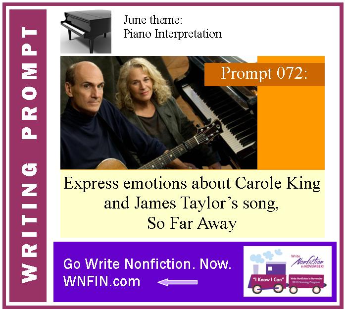 Writing Prompt: Express Emotions About King and Taylor’s So Far Away