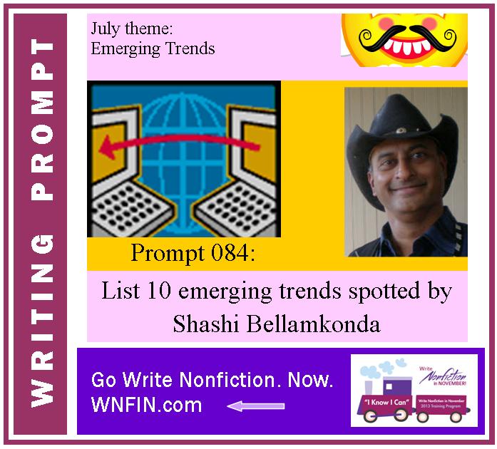 Writing Prompt: List 10 Emerging Trends Spotted by Bellamkonda