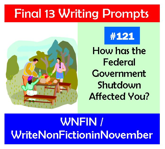 Writing Prompt: Has the Federal Government Shutdown Affected You?