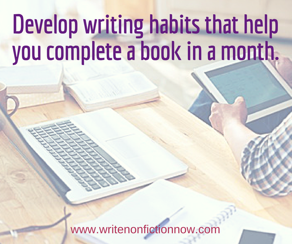 5 Must-Have Habits for Writing a Book in a Month