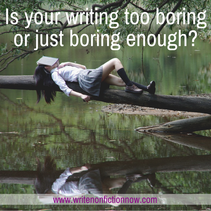 Too Boring, Not Boring Enough: Getting the Pizzazz Factor Right in Your Writing