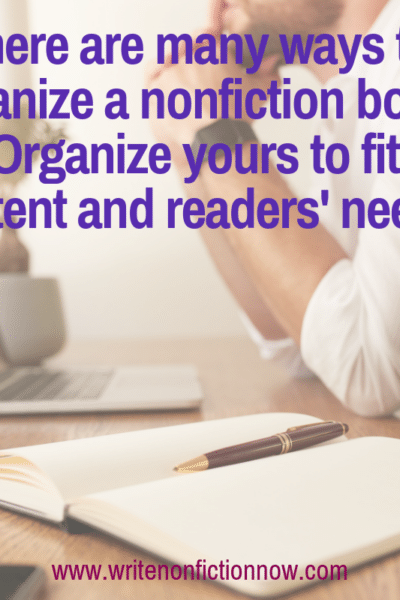 how to organize nonfiction book content