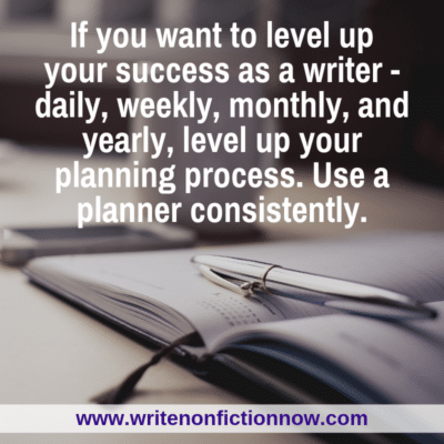 Use a Planner to Develop a Successful Nonfiction Writing Career