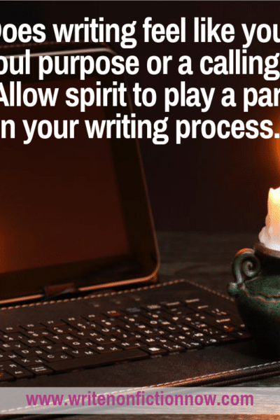 spiritual writers allow spirit to pay a part in the writing process