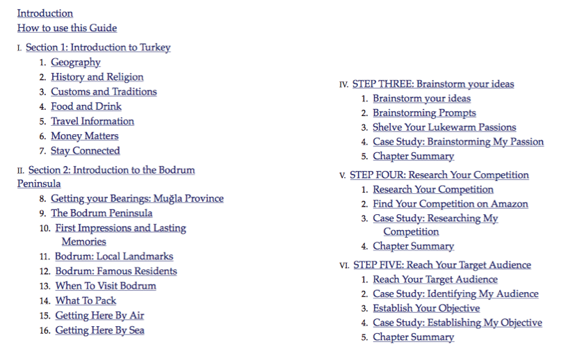 >> Two examples of table of content numbering <<