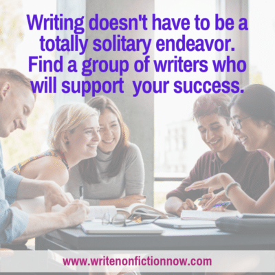 Join a Writers’ Group to Help Meet Your Nonfiction Writing Goals