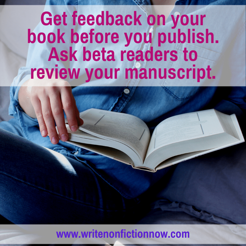 beta readers for a nonfiction book