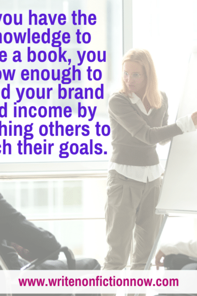 authors build brand and income by teaching what they know