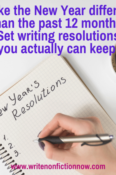 set writing resolutions you can keep in the New Year