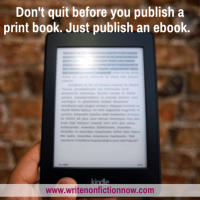 The Benefits and Advantages of Only Publishing an Ebook