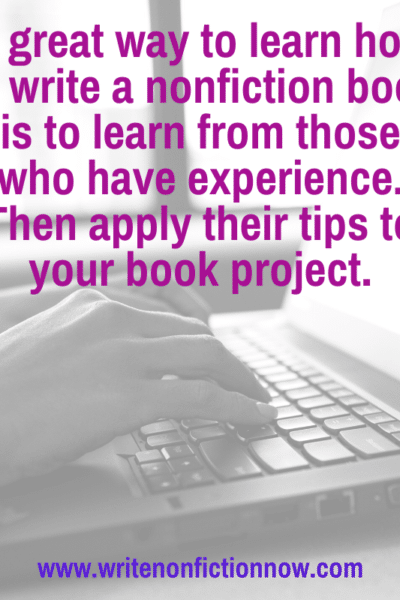 tips for writing a nonfiction book