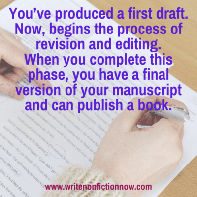 How to Revise and Edit the First Draft of a Nonfiction Book