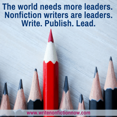 5 Reasons Why Nonfiction Writers are Leaders