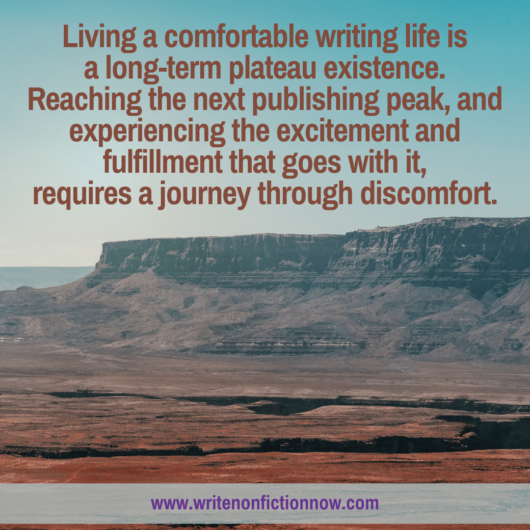 writers need to push past their comfort zone to succeed