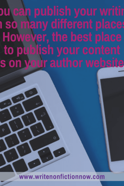 don't lose your content by using other writing sites as your blog